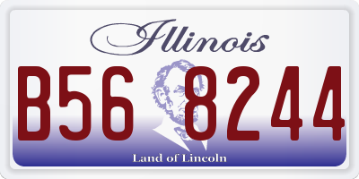 IL license plate B568244
