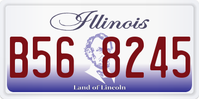 IL license plate B568245
