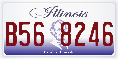 IL license plate B568246