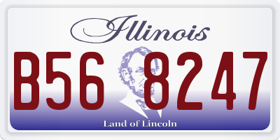 IL license plate B568247