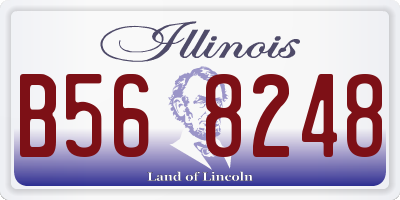 IL license plate B568248