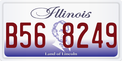 IL license plate B568249