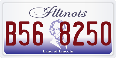 IL license plate B568250