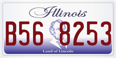 IL license plate B568253