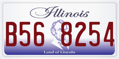 IL license plate B568254