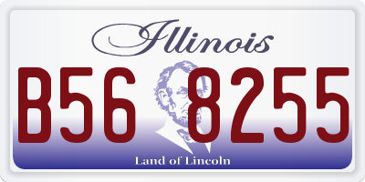 IL license plate B568255