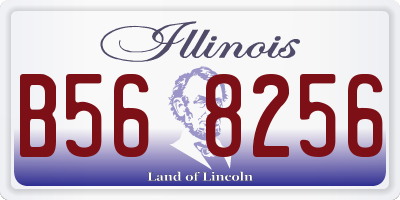 IL license plate B568256