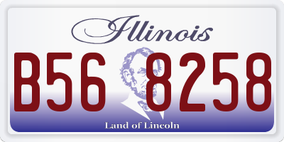 IL license plate B568258