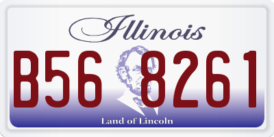 IL license plate B568261