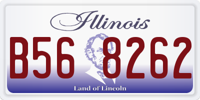 IL license plate B568262