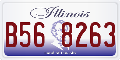 IL license plate B568263