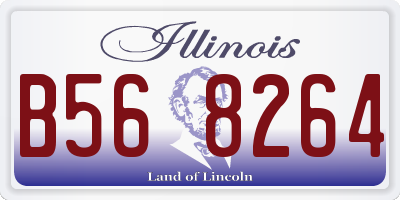 IL license plate B568264