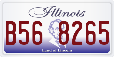 IL license plate B568265