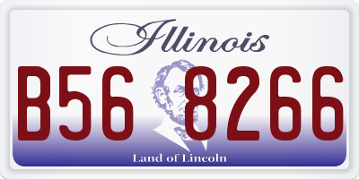 IL license plate B568266