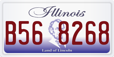IL license plate B568268