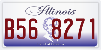 IL license plate B568271