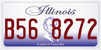IL license plate B568272