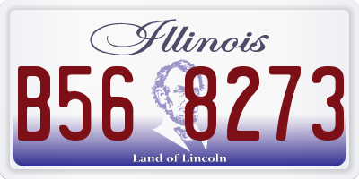 IL license plate B568273