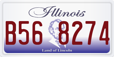 IL license plate B568274