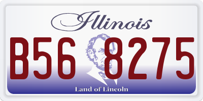 IL license plate B568275