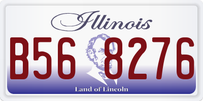 IL license plate B568276