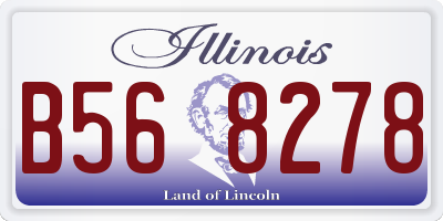 IL license plate B568278