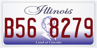 IL license plate B568279