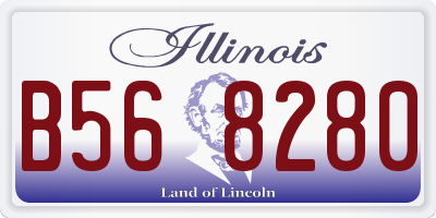 IL license plate B568280