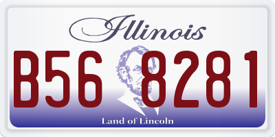 IL license plate B568281