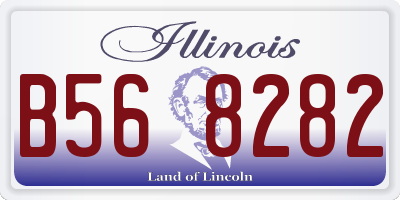 IL license plate B568282