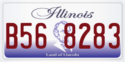 IL license plate B568283