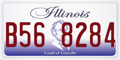 IL license plate B568284