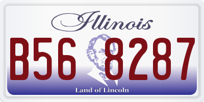 IL license plate B568287
