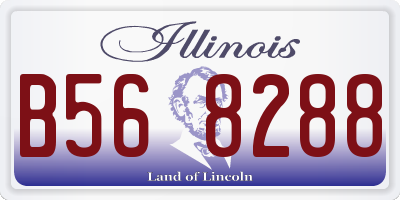 IL license plate B568288