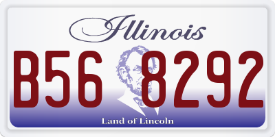 IL license plate B568292