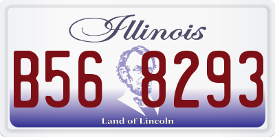 IL license plate B568293