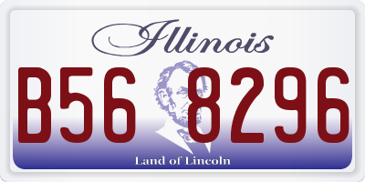 IL license plate B568296