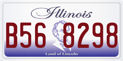 IL license plate B568298
