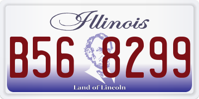 IL license plate B568299