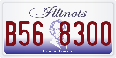 IL license plate B568300