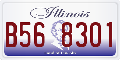 IL license plate B568301