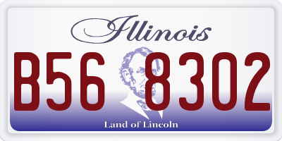 IL license plate B568302
