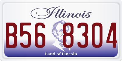 IL license plate B568304