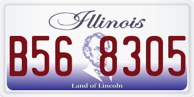 IL license plate B568305