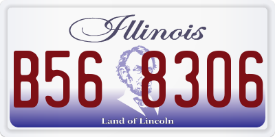 IL license plate B568306
