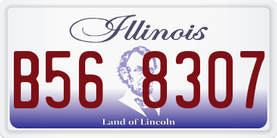 IL license plate B568307