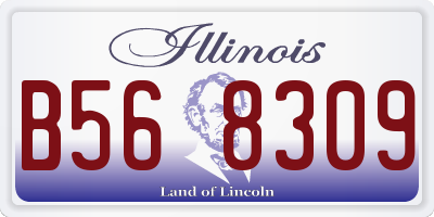 IL license plate B568309