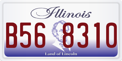 IL license plate B568310