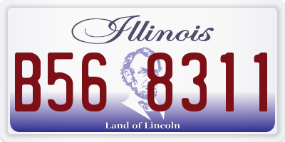 IL license plate B568311
