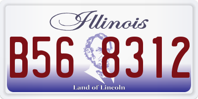 IL license plate B568312